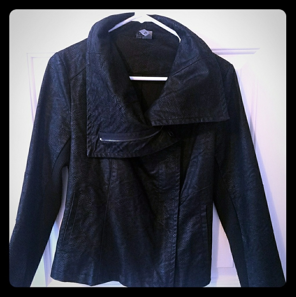 H&M black motor style jacket